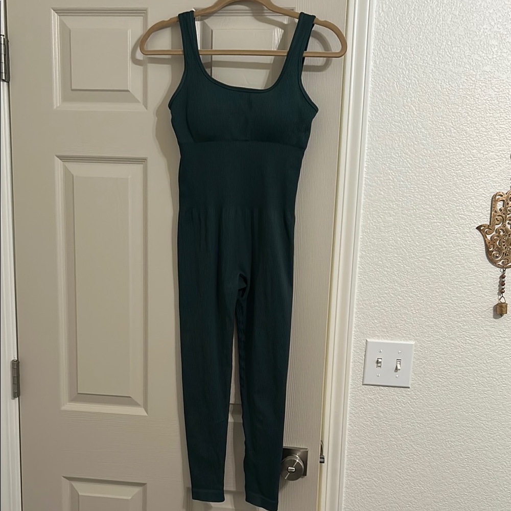 Green one piece jumpsuit